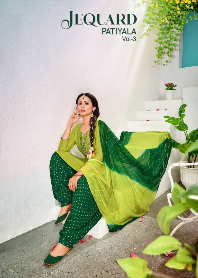 JECORD PATIYALA 3 New Exclusive Wear Designer Patiala Readymade Salwar Suit Collection